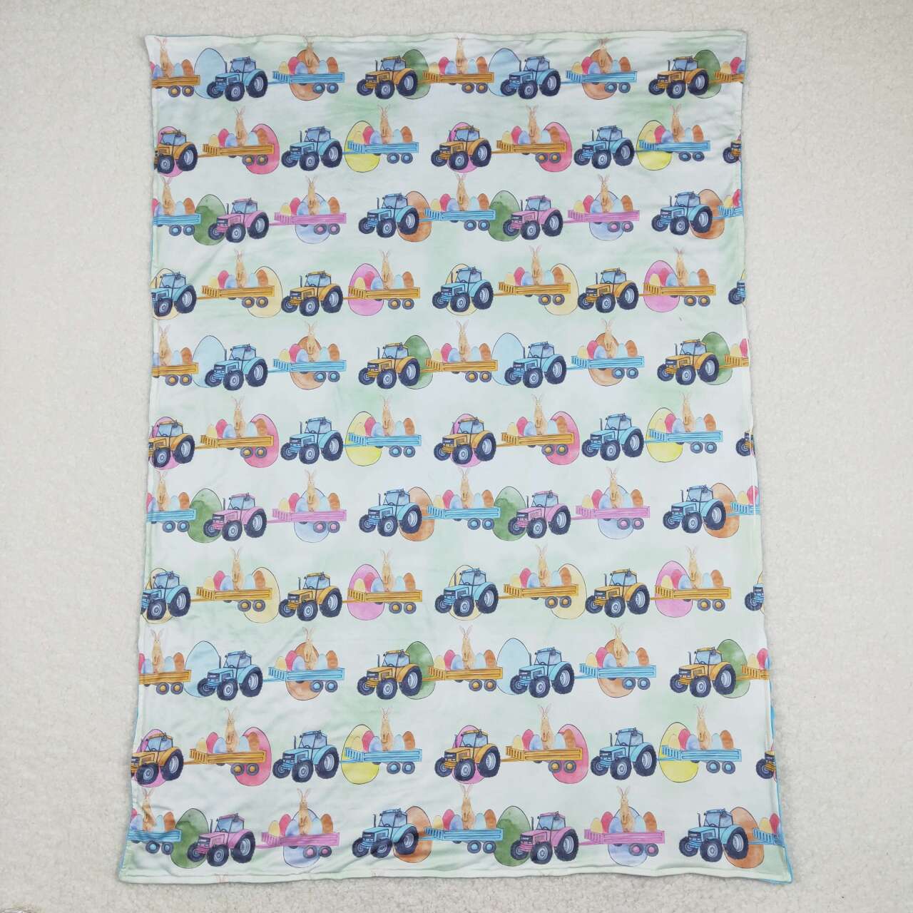 Sibling Baby Kids Rabbits Eggs Easter Blankets