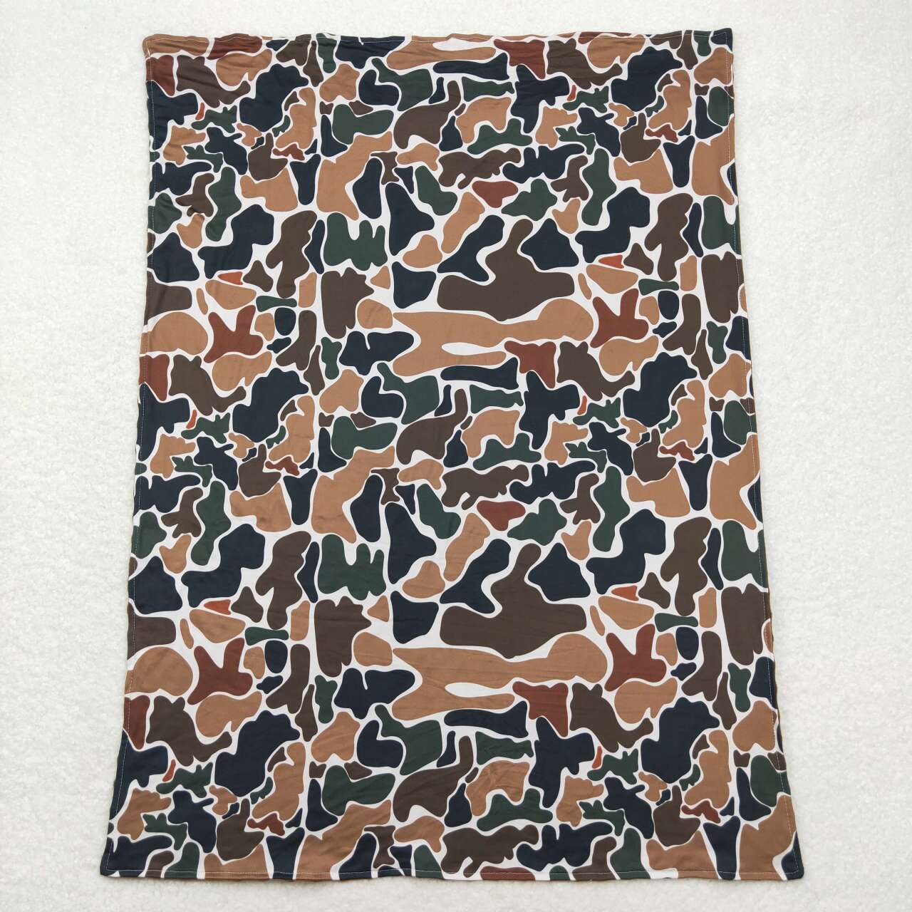 Sibling Baby Toddler Children Hunting Camo Minky Blankets