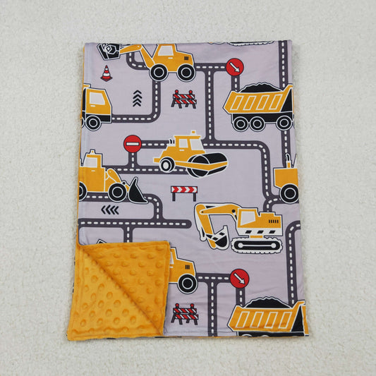 Baby Kids Excavators Tractors Blankets
