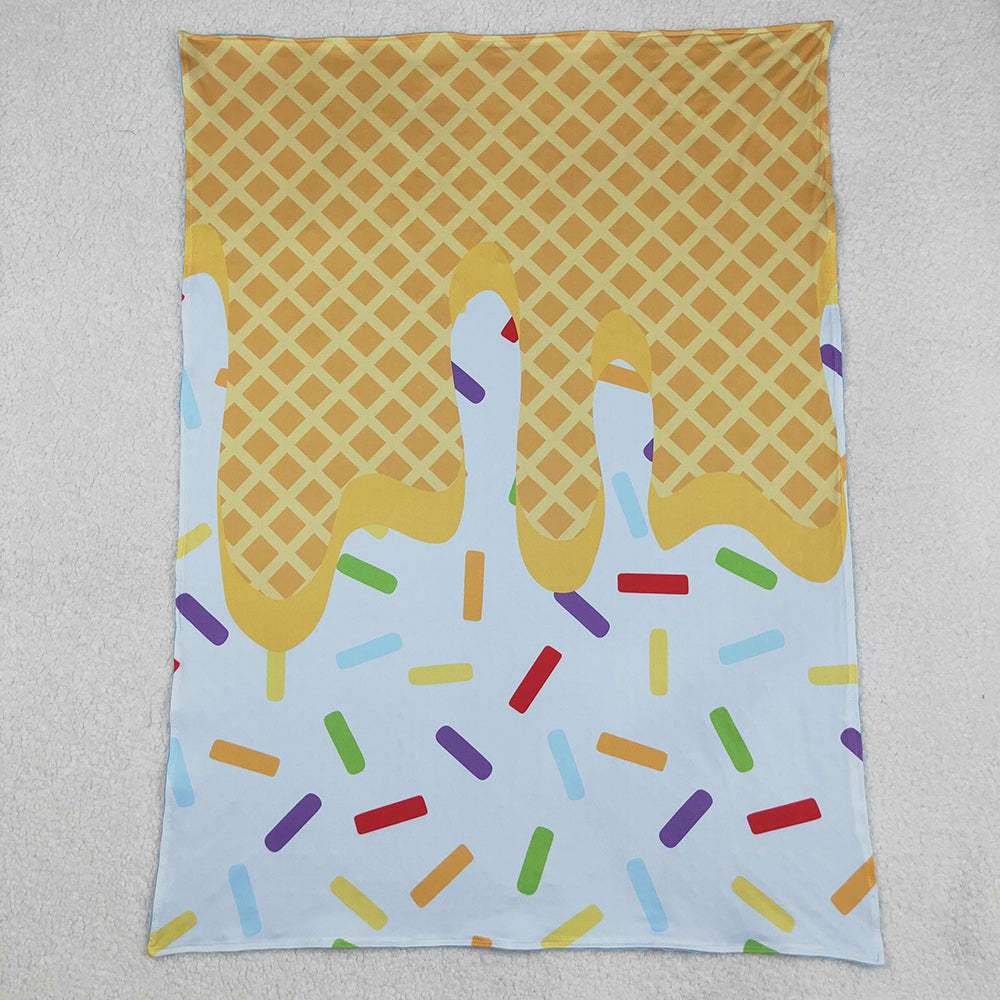 Baby Kids Blue Team Sprinkles Drips Blankets
