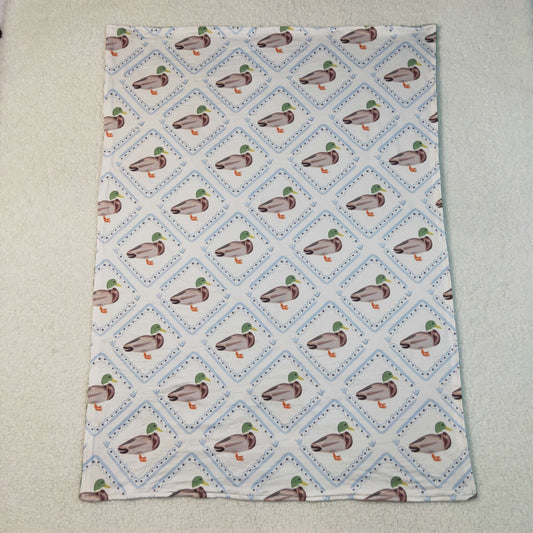 USA Shop Baby Boys Ducks Checked Hunting Little Buddy Minky Blankets