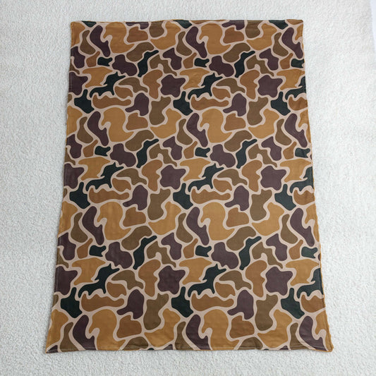 Baby Kids Brown Camo Blankets