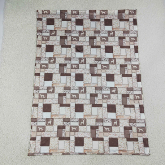 Baby Kids Dogs Deer Ducks Camo Checked Blankets