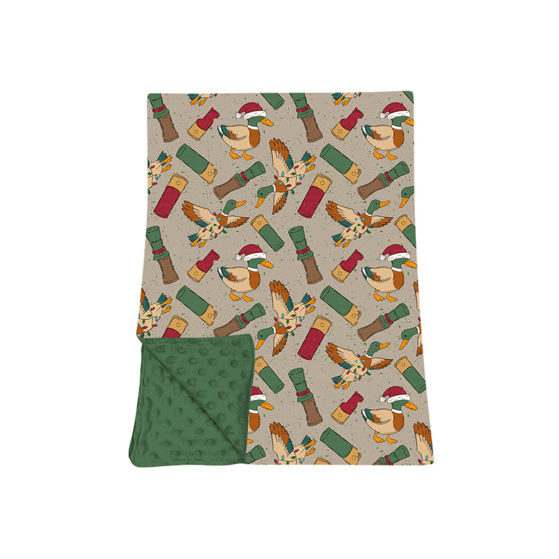 Preorder moq 5 Baby Girls Hats Ducks Calls Christmas Blankets