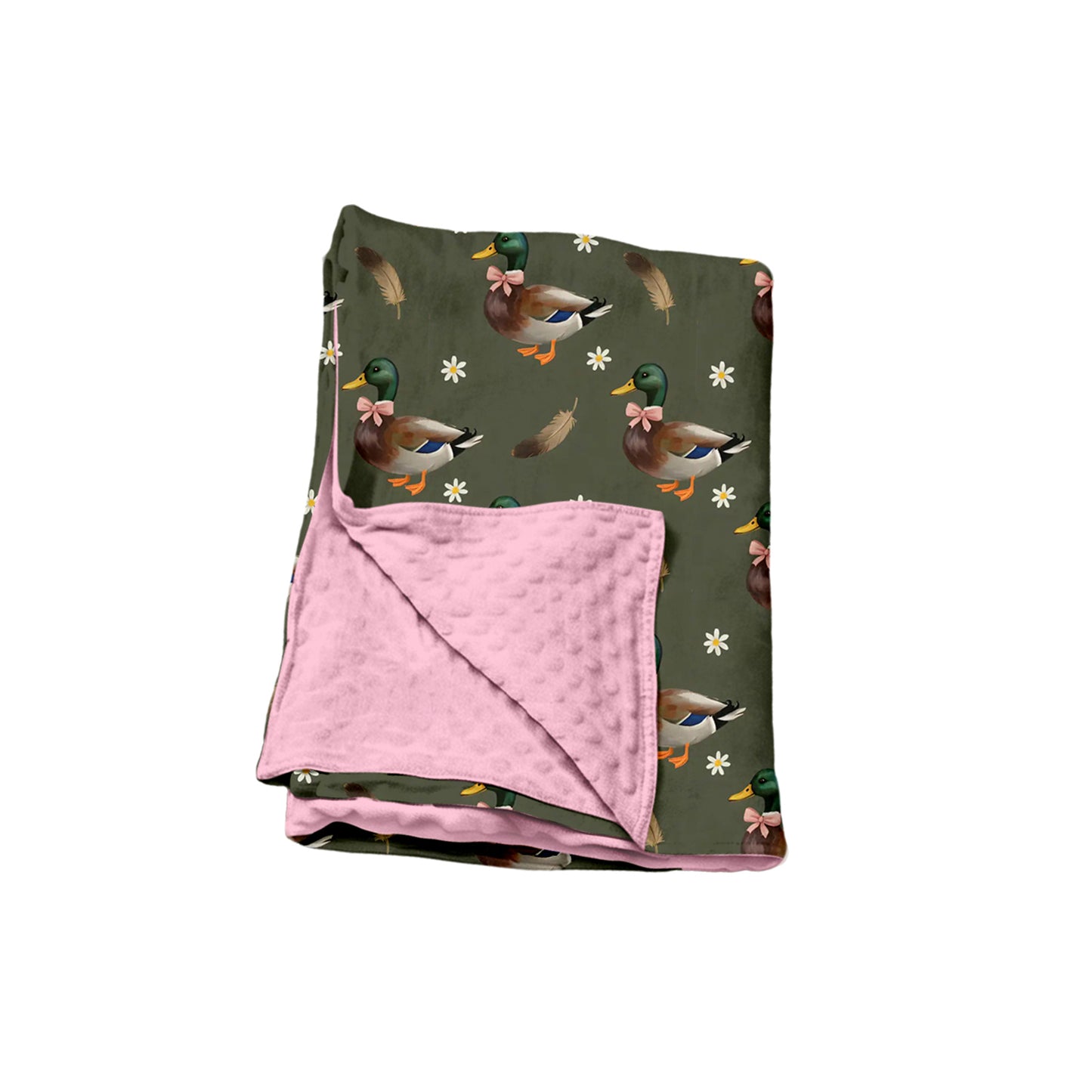 Preorder moq 5 Baby Girls Flowers Ducks Hunting Blankets