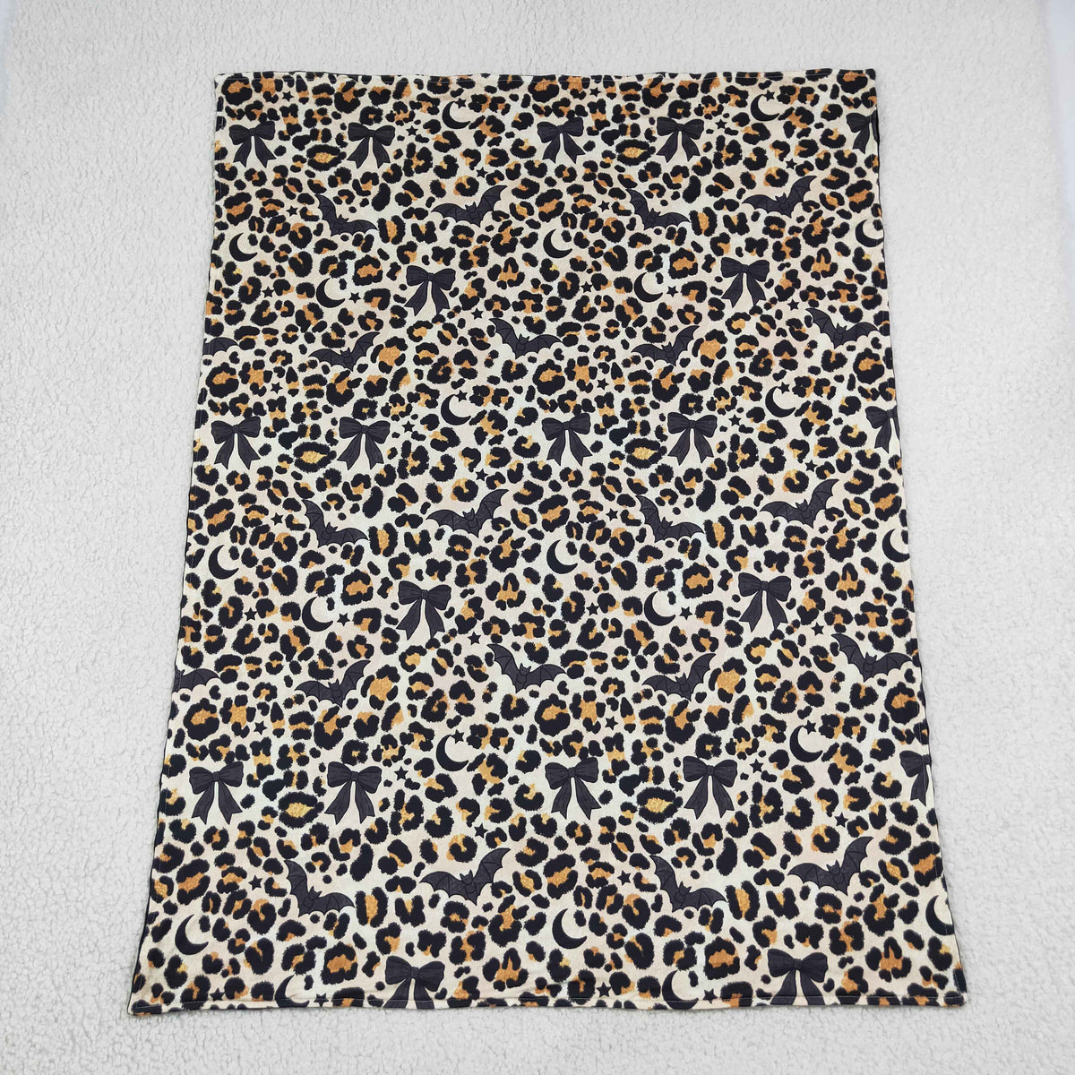 Baby Boys Black Bows Bats Leopard Halloween Blankets