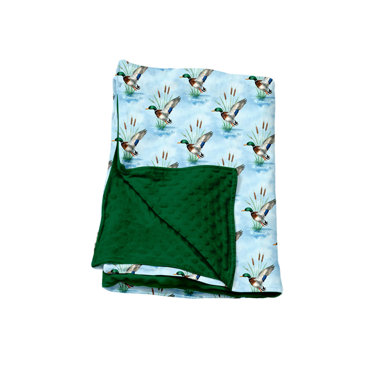 Preorder moq 5 Baby Kids Ducks Plaid Hunting Blankets