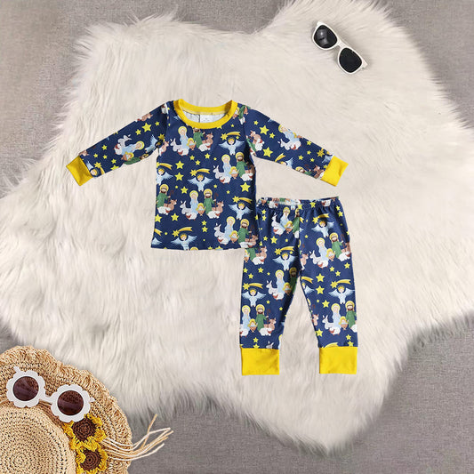 Sibling Baby Kids Christmas Nativity Pajamas Sets
