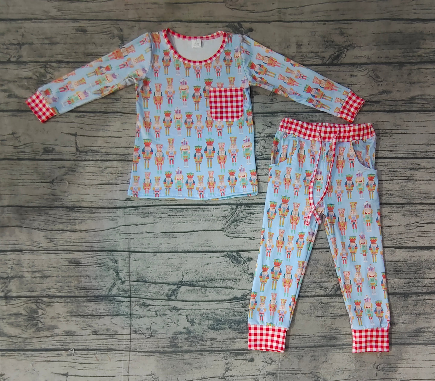 Baby Boys Christmas Soldier Top Pants Pajamas Clothes Sets