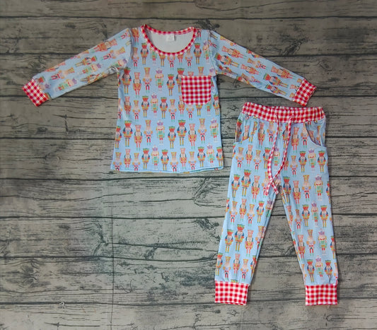 Baby Boys Christmas Soldier Top Pants Pajamas Clothes Sets