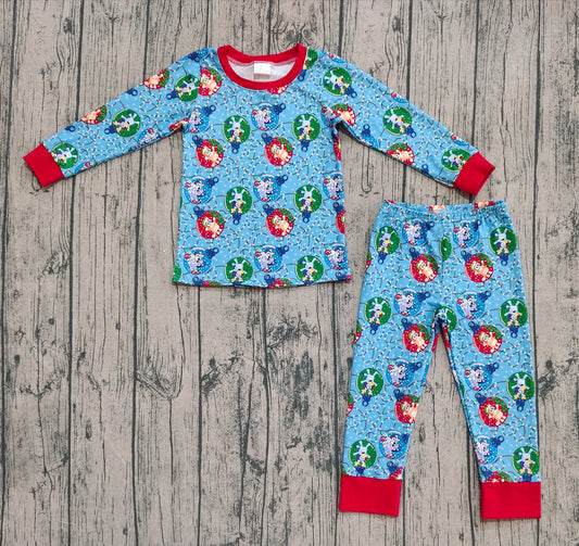 Baby Boys Christmas Dogs Top Pants Pajamas Clothes Sets
