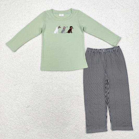 Baby Boys Dogs Hunting Ducks Sibling Rompers Top Pants Clothes Sets