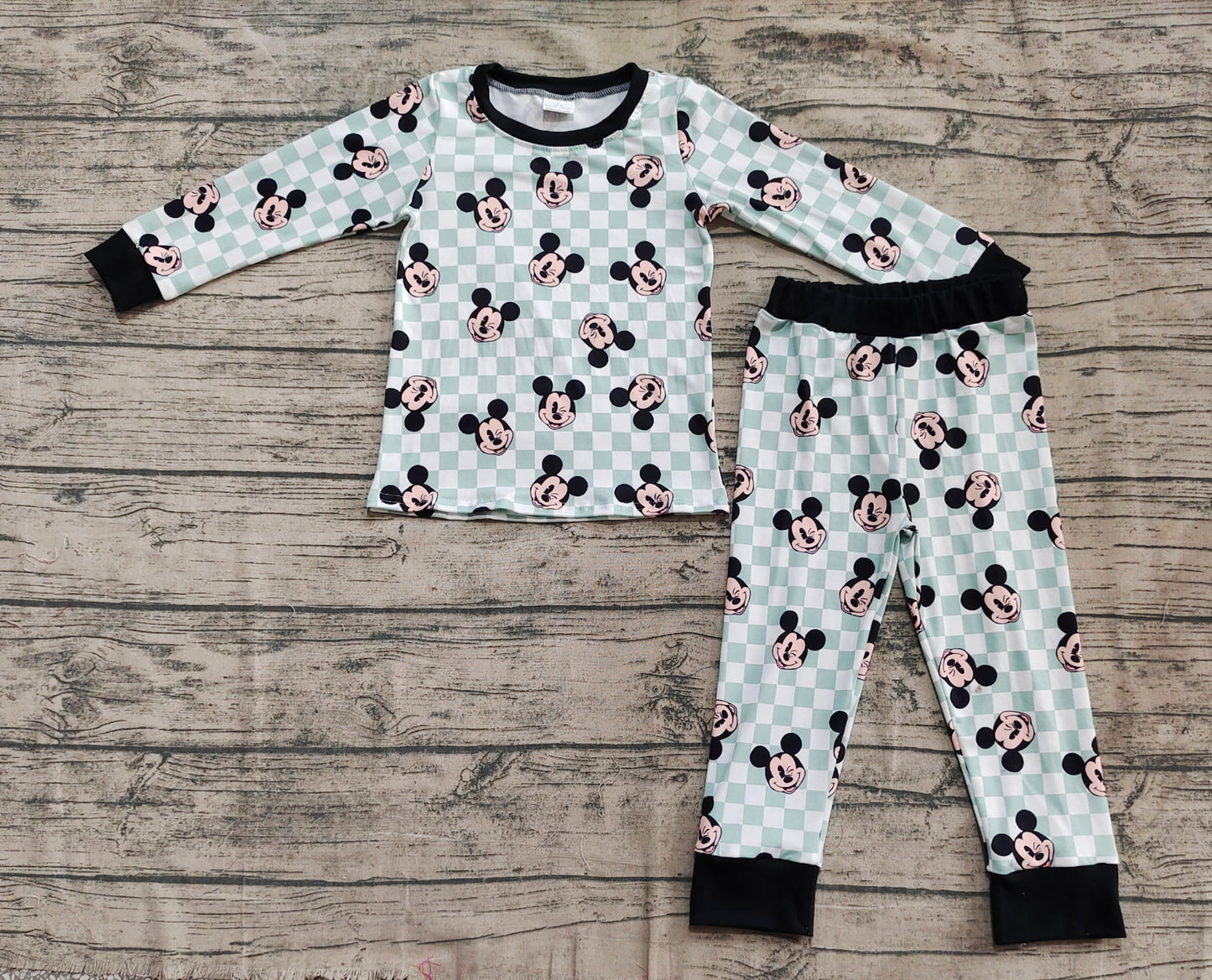Baby Boys Cartoon Mouse Shirt Pants Pajamas