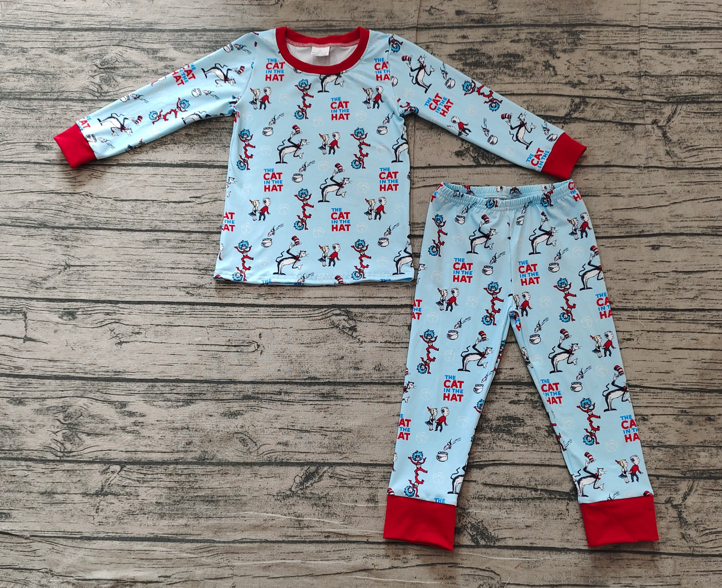 Baby Boys Cat Reading Top Pants Pajamas Clothes Sets