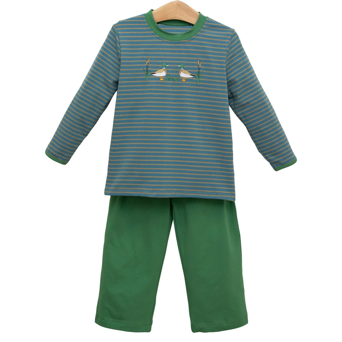 Baby Boys Stripe Ducks Top Pants Clothes Sets Preorder