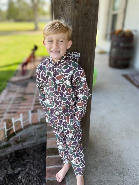 Baby Boys Southern Camo Hoodies Pockets Jogger Pants Clothes Sets Preorder