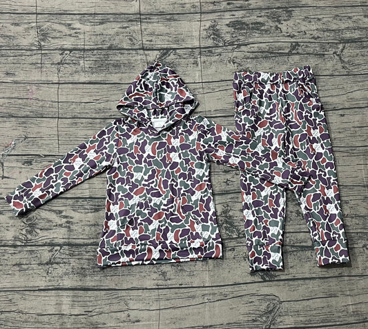 Baby Boys Southern Camo Baseballs Hoodies Pockets Joggers Team Clothes Sets
