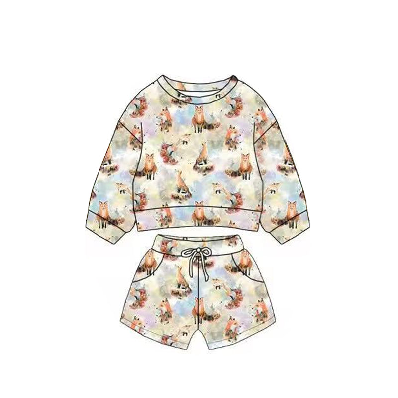 Baby Boys Hunting Frogs Long Sleeve Top Pockets Shorts Clothes Sets Preorder
