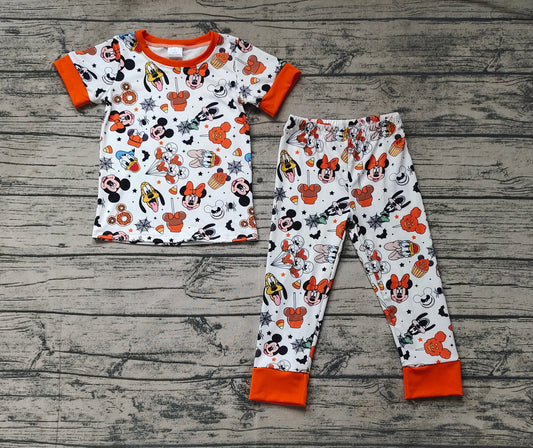 Baby Boys Halloween Mouse Short Sleeve Tee Shirt Pants Pajamas Clothes Sets