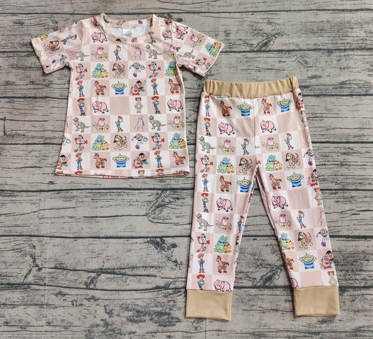 Baby Boys Cartoon Toy Top Pants Pajamas Clothes Sets