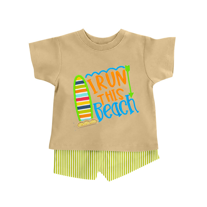 Baby Boys Irun This Beach Top Stripe Shorts Clothes Sets Preorder