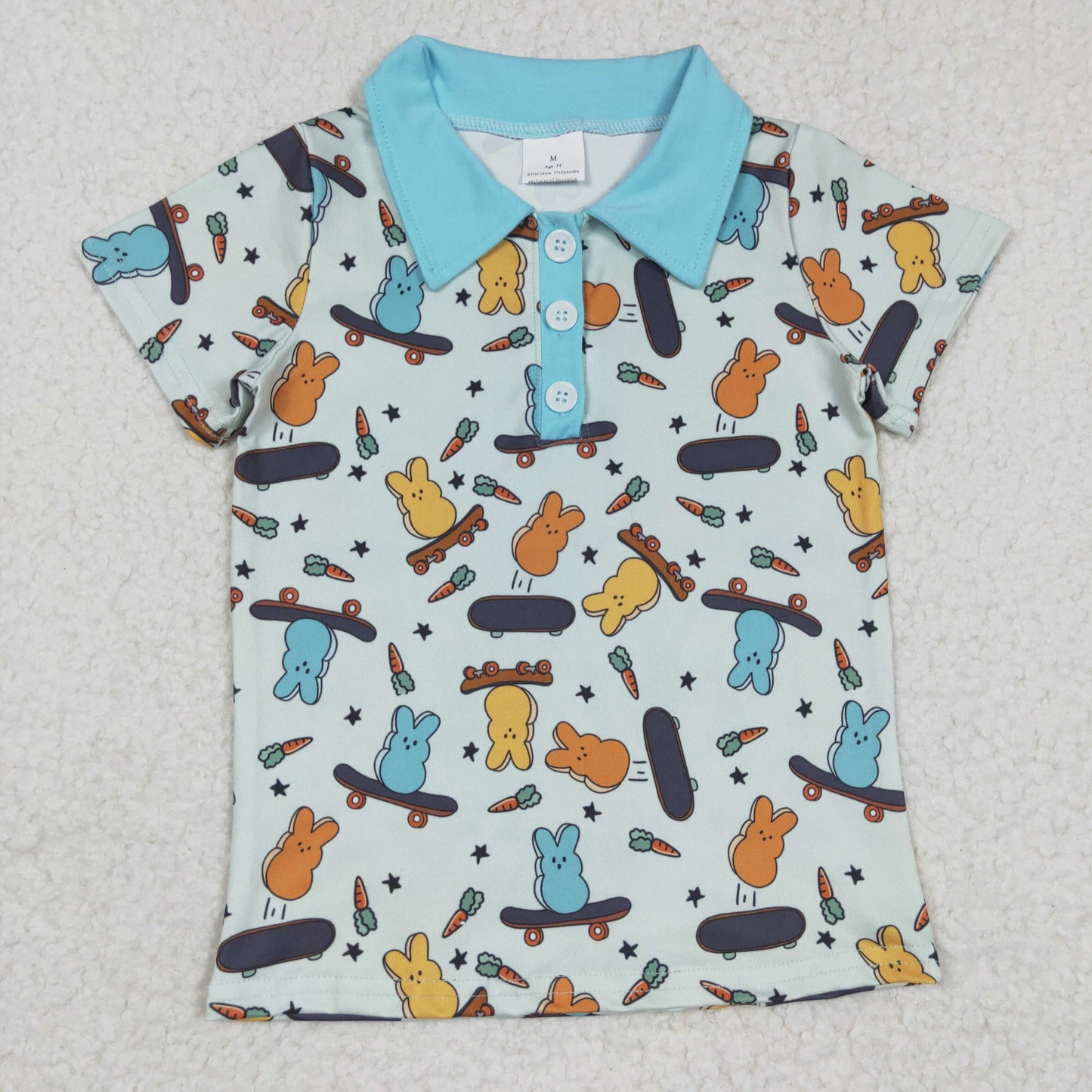 Sibling Baby Boys Rabbit Easter Shirts Pajamas sets