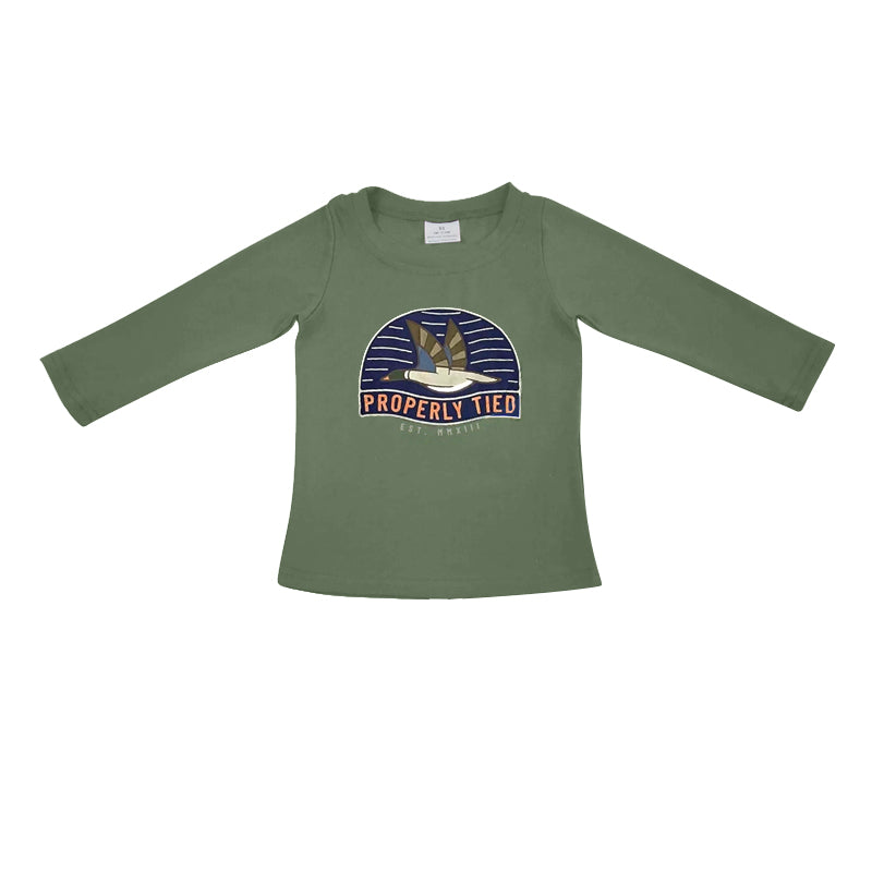 Baby Boys Mallard Duck Green Tee Shirts Tops Preorder