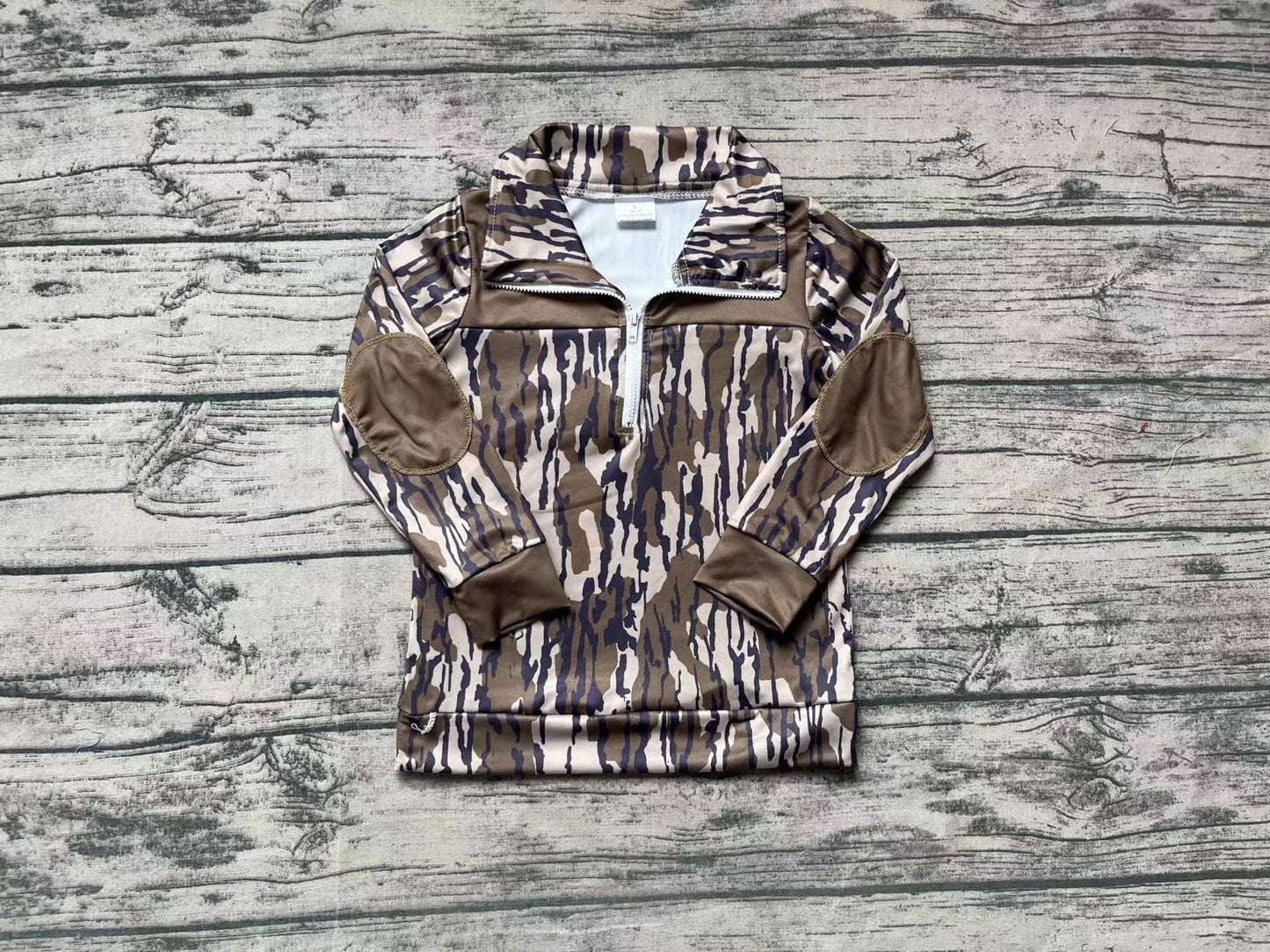 Baby Boys Long Sleeve Southern Wood Zip Pullovers Tops
