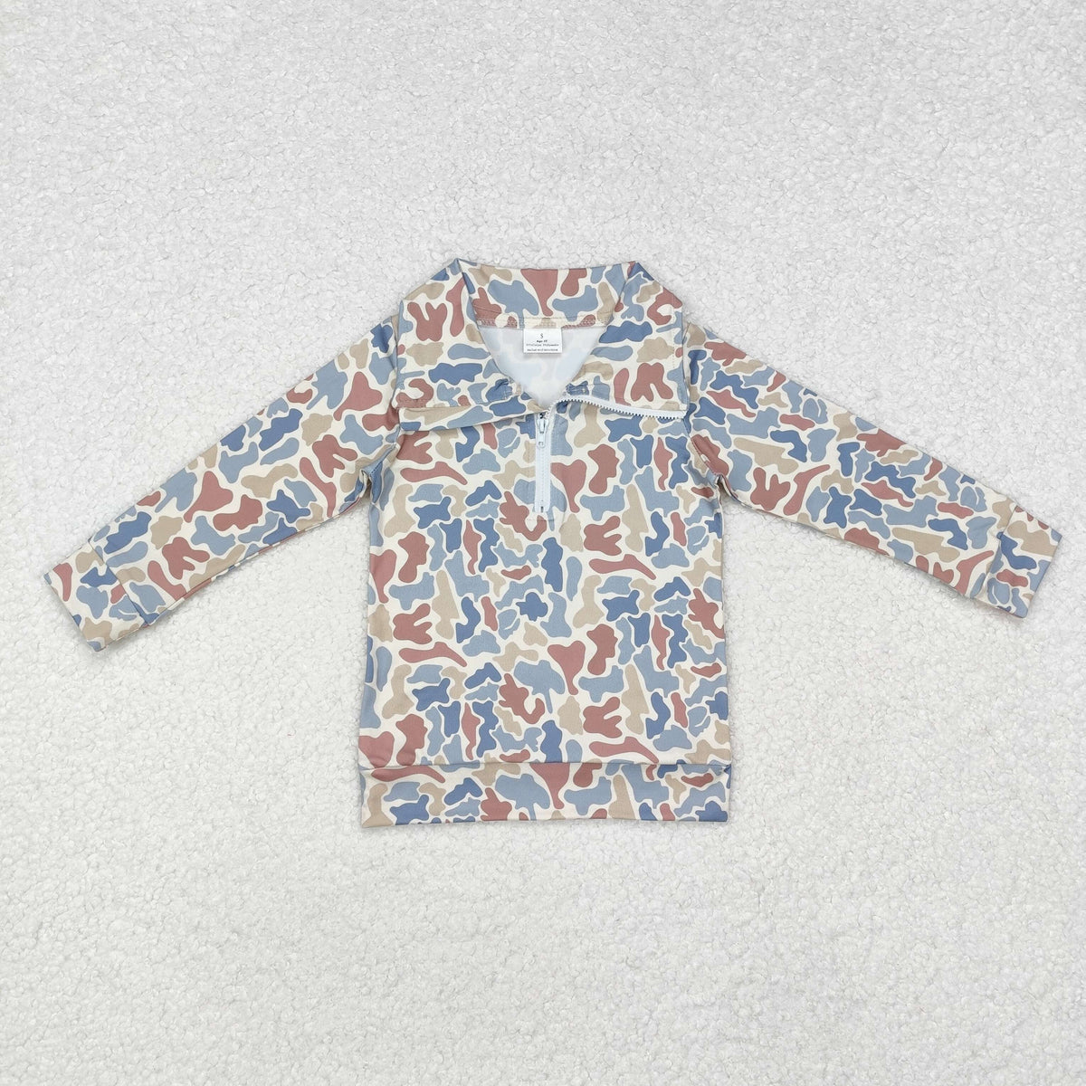 Sibling Baby Boys Long Sleeve Southern Camo Zip Pullovers Top