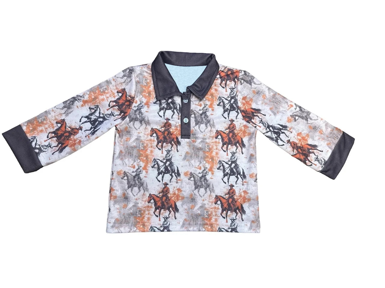 Baby Boys Western Rodeo Long Sleeve Tee Shirts Tops Preorder