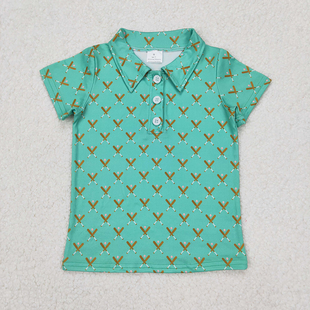 Sibling Brothers Baby Boys Baseball Bats Short Sleeve Pullovers Tops