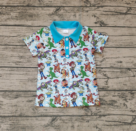 Baby Boys Toy Dogs Cartoon Short Sleeve Tee Shirts Tops