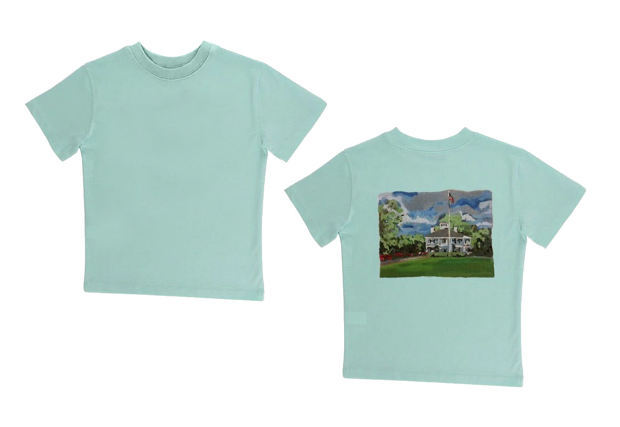 Baby Boys Aqua Short Sleeves White House Tee Shirts Top Preorder
