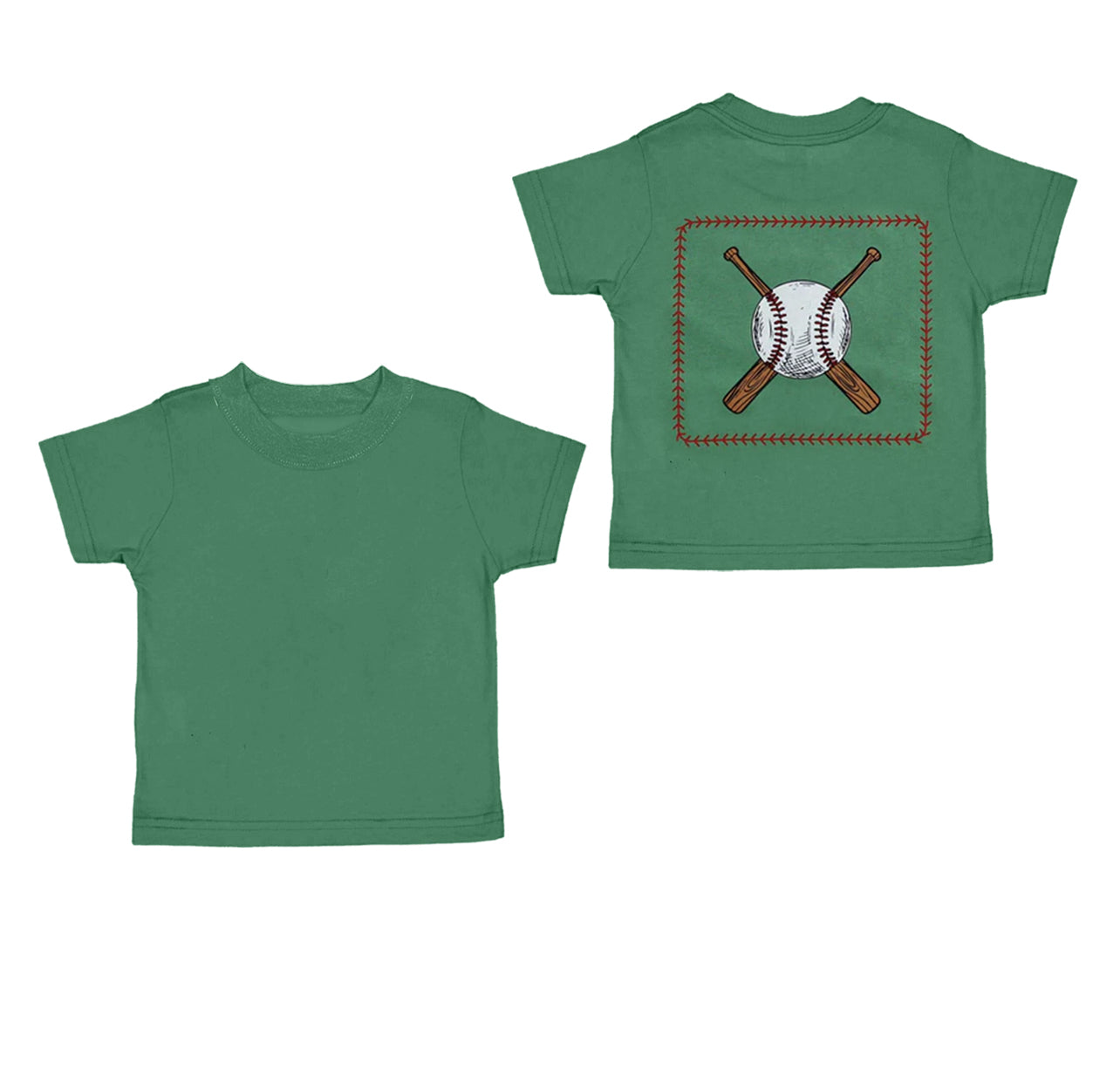 Baby Boys Green Short Sleeves Baseballs Tee Shirts Top Preorder