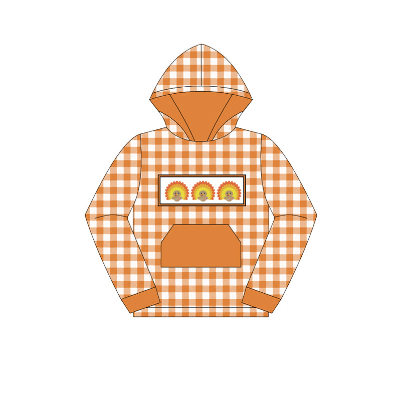 Baby Boys Long Sleeves Turkey Pocket Hoodies Top Preorder