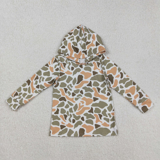 Sibling Baby Boys Southern Camo Long Sleeves Hoodies Tops
