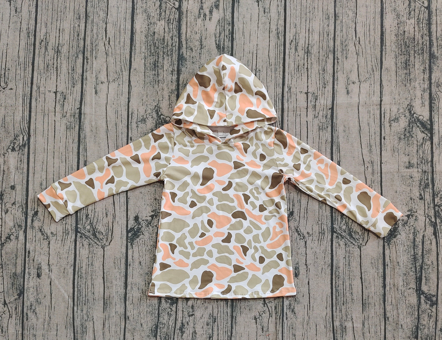 Baby Boys Souther Green Khaki Camo Hoodies Hooded Tops