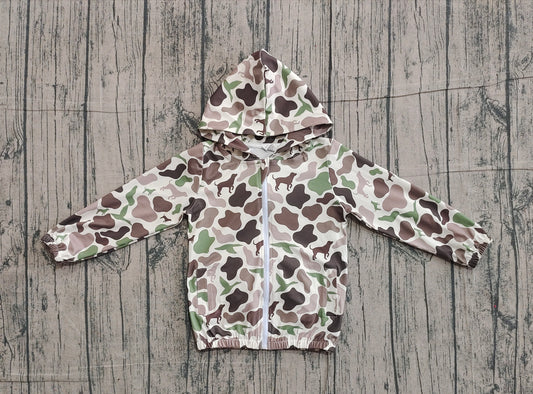 Baby Boys Southern Hunting Ducks Dogs Camo Pocket Zipper Jackets Top