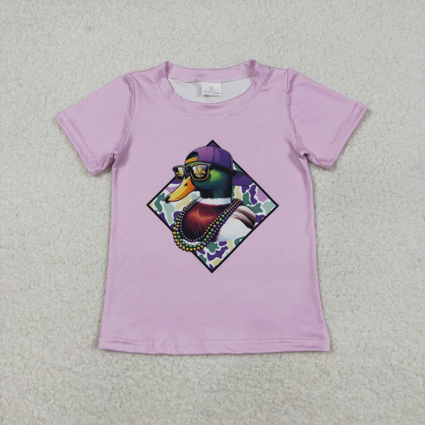 Sibling Baby Boys Girls Short Sleeve Mardigras T-shirts Top