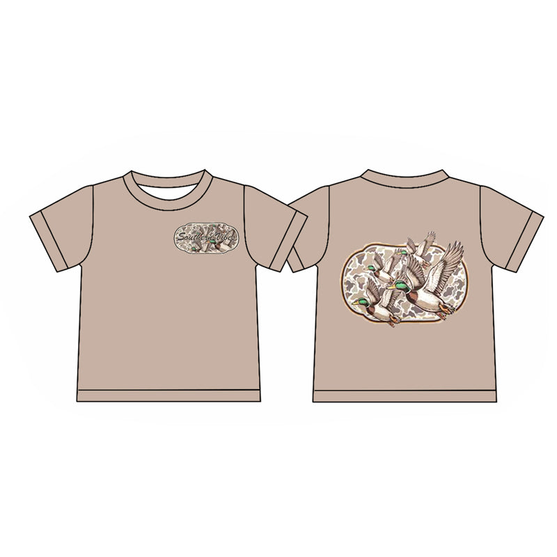 Baby Boys Back Camo Ducks Hunting T-shirts Top Preorder