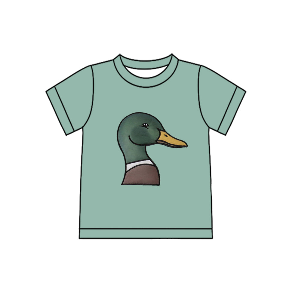 Baby Boys Short Sleeve Green Ducks Hunting T-shirts Top Preorder
