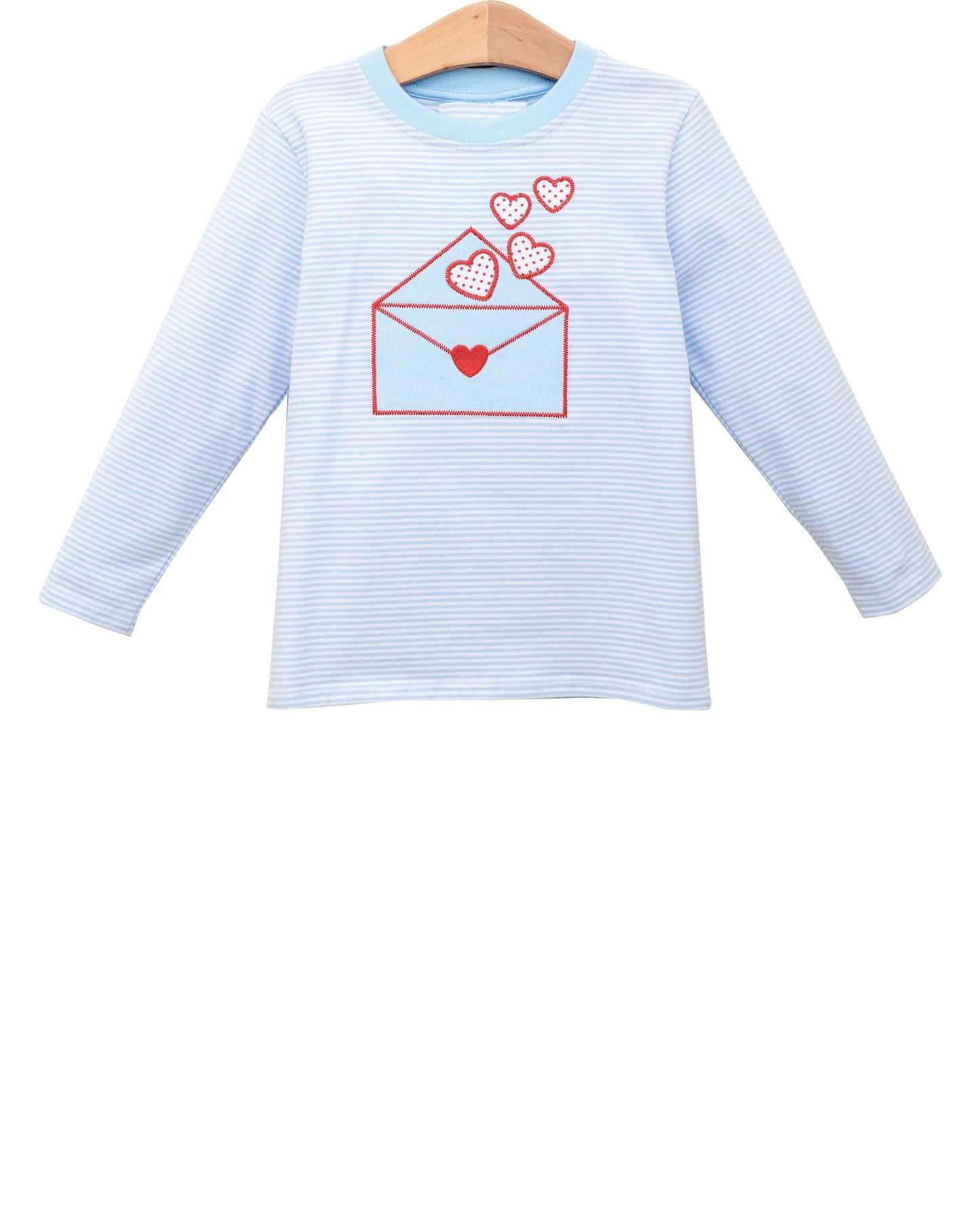 Baby Boys Long Sleeve Stripe Hearts Letters Valentines T-shirts Top Preorder