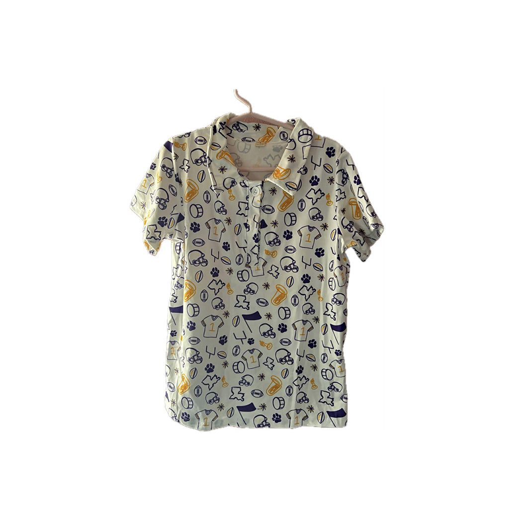 Baby Boys Short Sleeve Footballs Pawls Team Button Polo Shirts Top Preorder