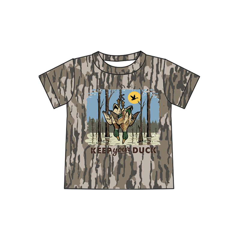Baby Boys Short Sleeve Southern Keep Your Ducks Hunting T-shirts Top Preorder