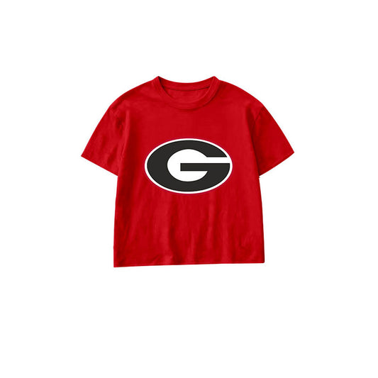 Baby Boys Short Sleeve Vinyl Georgia Team T-shirts Top Preorder