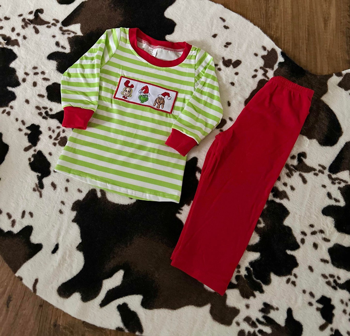 Baby Boys Christmas Frogs Pants Clothes Sets