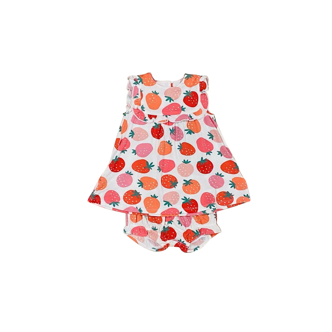 Baby Girls Strawberry Tunic Top Bummies Clothes Sets Preorder