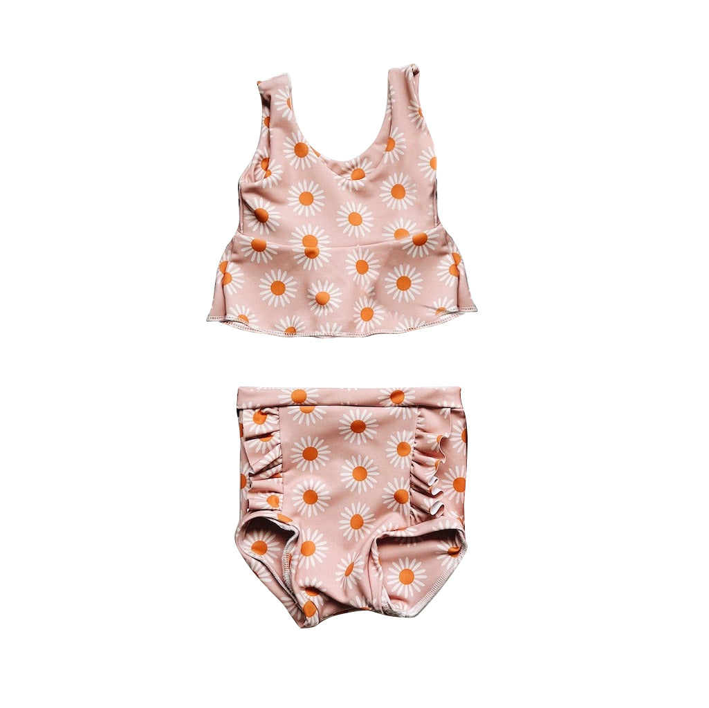Baby Girls Orange Flowers Tunic Top Bummies Clothes Sets Preorder
