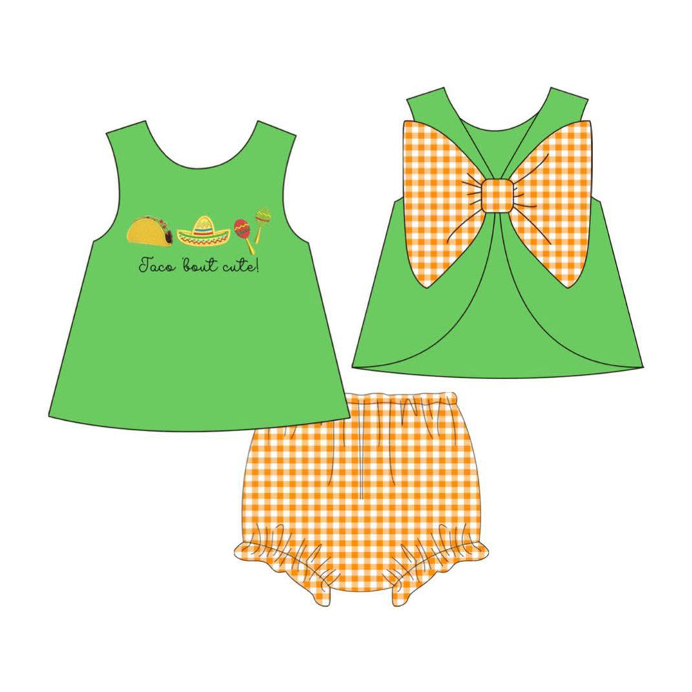 Baby Girls Jaco Bout Cute Candy Back Bow Tunic Bummies Clothes Sets Preorder