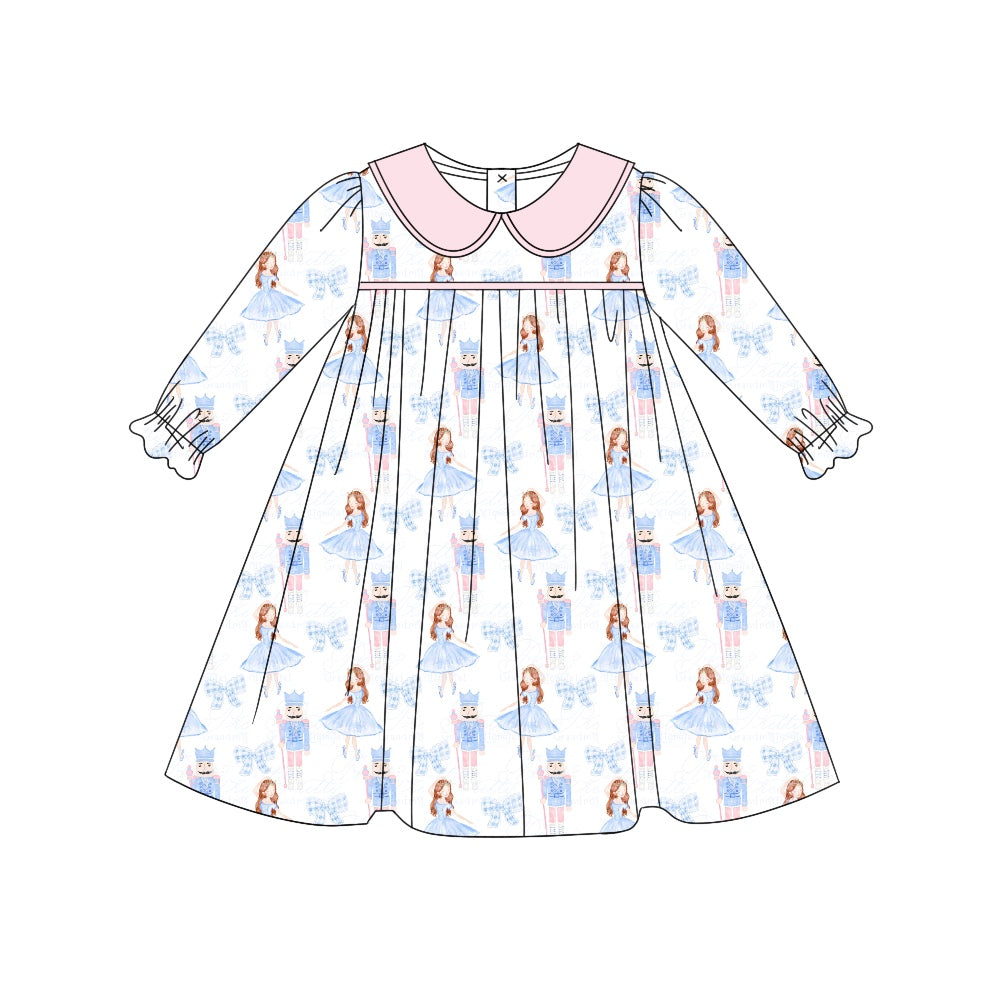 Baby Girls Pink Dance Girl Knee Length Dresses Preorder